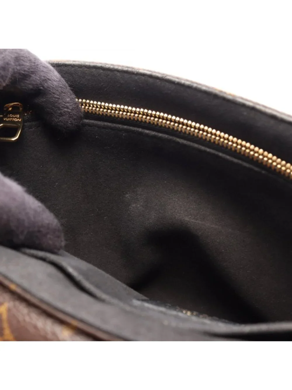 Louis Vuitton Shoulder Bag Sun Placido Monogram Noir Canvas Leather